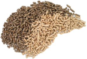 pellet bianco e scuro